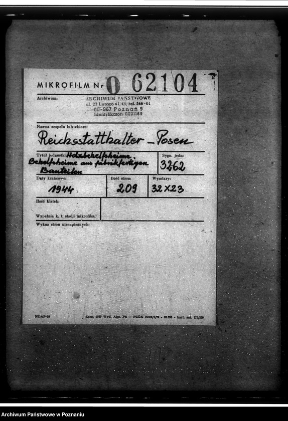 Obraz 2 z jednostki "Holzbehelfsheime. Behelfsheime aus Fabrikfertigen Bauteilen"