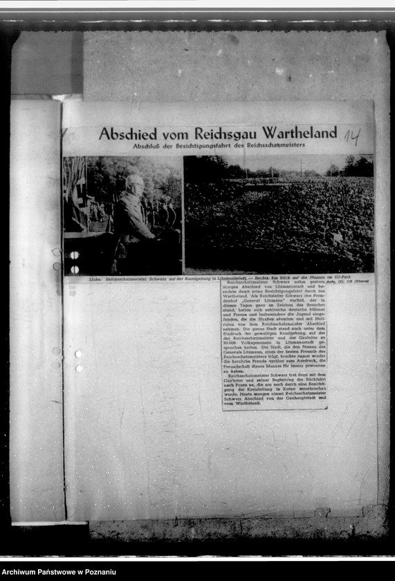 Obraz 18 z jednostki "Besichtigungsreise des Reichsschatzmeisters Schwarz vom 1. 6. - 6. 6. 1942"