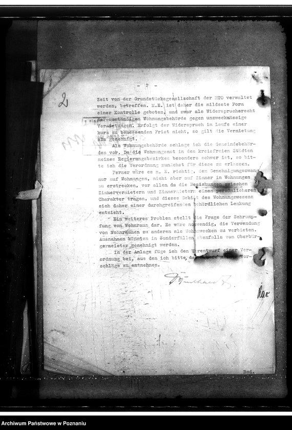 Obraz 6 z jednostki "Wohnungswesen. Wohnungsbeschaffung für beamten. Raumwirtschaftung"