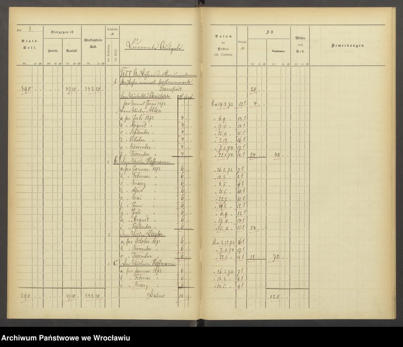 image.from.unit.number "Rechnungen über die Verwaltung der Armenhausabteilung im Classenschen Siechenhause"
