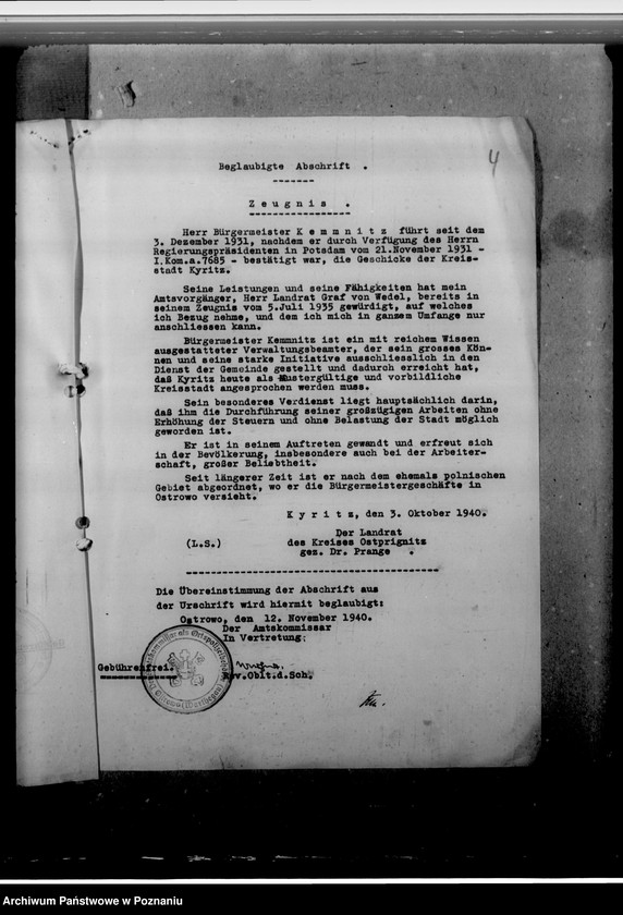 Obraz 8 z jednostki "Kemmnitz, Willy - komisarz obwodowy"