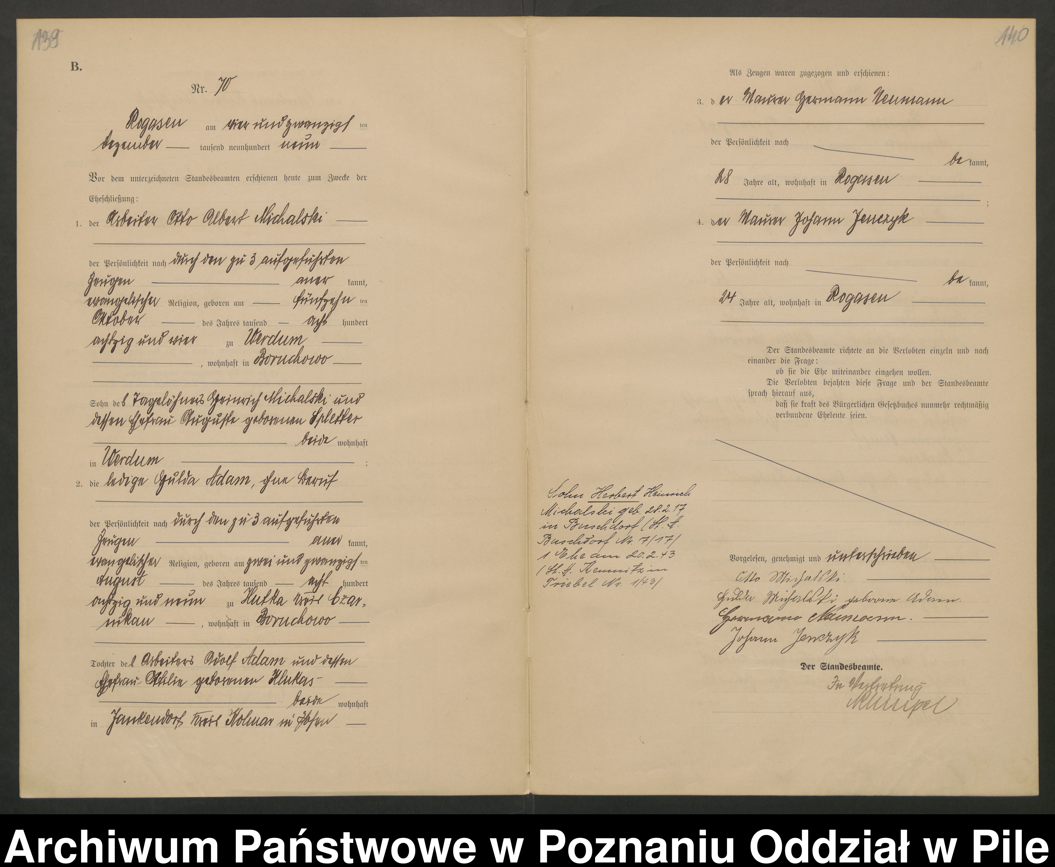 Skan z jednostki: Księga małżeństw