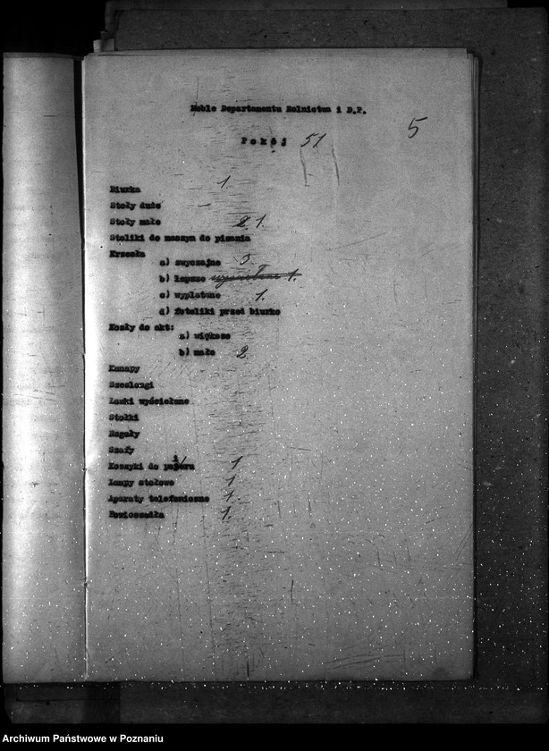 Obraz 9 z jednostki "Sprawy gospodarcze-ogólne meble"