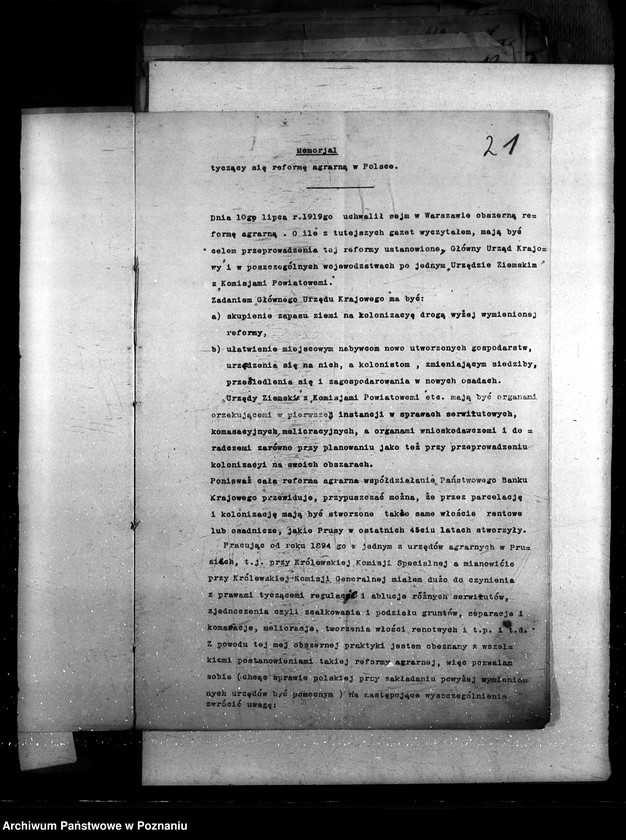 Obraz 6 z jednostki "Sprawy szczegółowo-administracyjne , agrarna reforma"