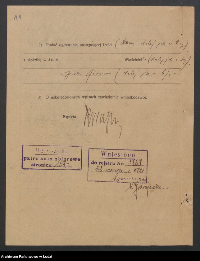 Obraz 13 z jednostki "Oskar Górski, Adolf Jahnz - Dom Handlowo-Ekspedycyjny, Górski, Jahnz i S-ka- Dom Handlowo-Ekspedycyjny"