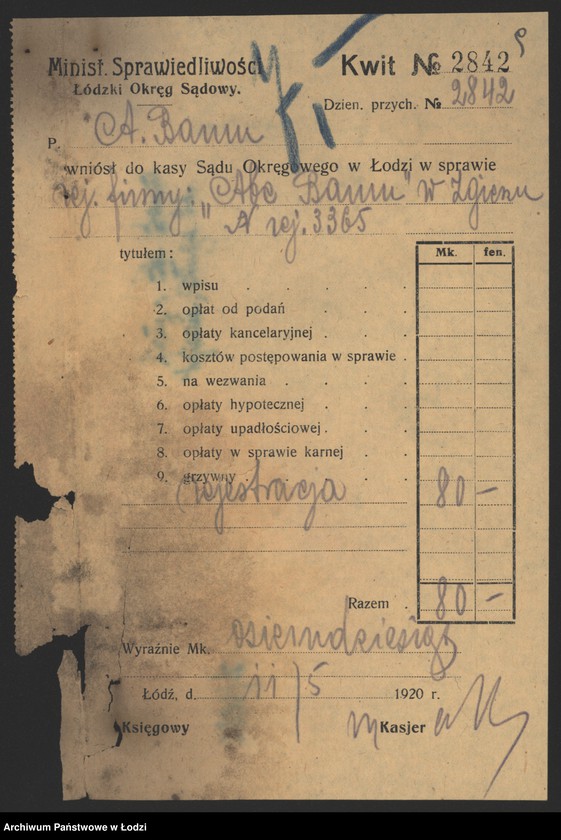 Obraz 11 z jednostki "Abe Baum – młyn Zgierz"