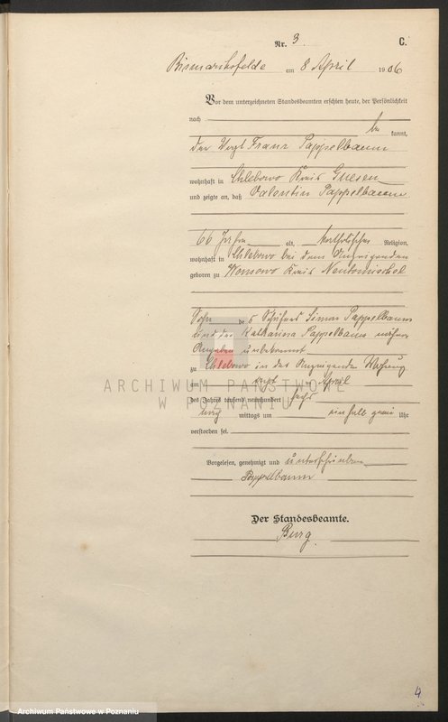 Obraz 13 z jednostki "Sterbe-Hauptregister"