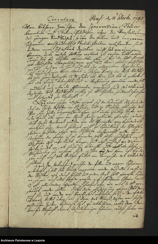 Obraz 4 z jednostki "[Akta in Bezug auf die von der Südpreussischen Provinzialzoll und Konsumtionssteuerdirektion in Posen an das allhiesige Zoll und Konsumtionssteueramt erlassene Zirkularverfügung]"