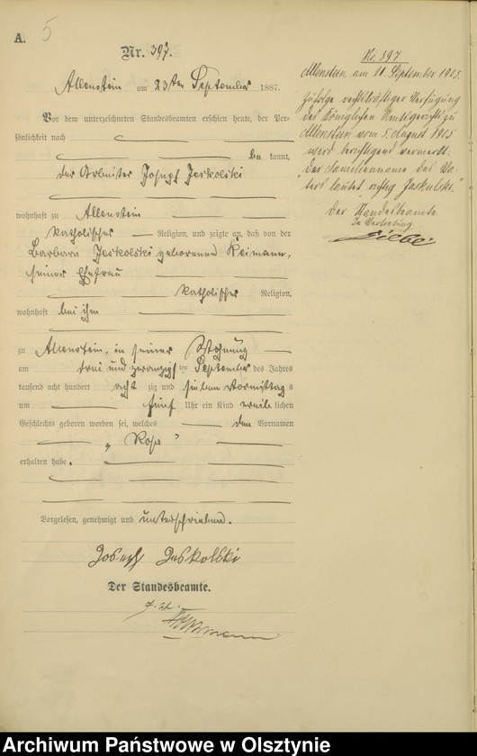 image.from.unit.number "Geburts-Haupt-Register Tom II,Nr 394 -590"