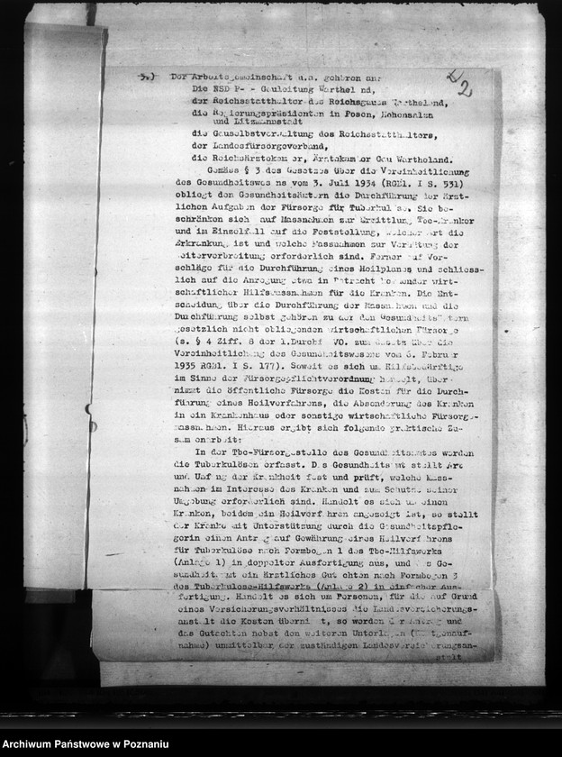 Obraz 6 z jednostki "Unterbringung der Gesundheitsämter. Ernährungsmängel. Schwesternstationen"