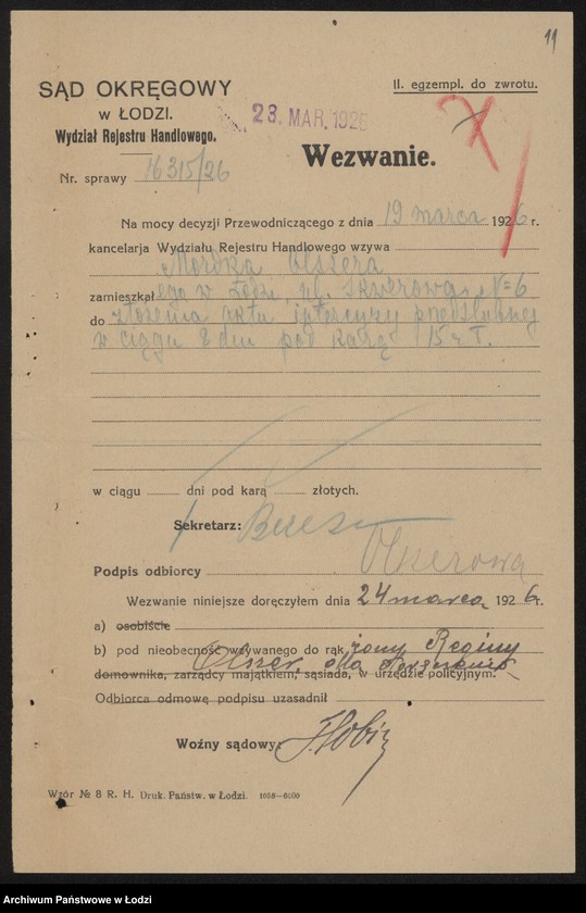 Obraz 13 z jednostki "Berkal i Olszer – wyrób i sprzedaż towarów włókienniczych"