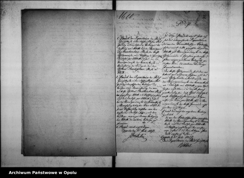 Obraz 19 z jednostki "Acta des Magistrats zu Oppeln betreffend das, von dem Vorwerksbesitzer Jacob Kalus der Katholischen Schule vermachte Legat von 100 Rtl."