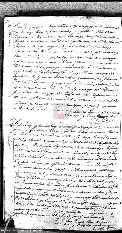 image.from.unit.number "Akta Urodzonych Gminy Krasnopolskiey R-ku 1822. Powiat Seyneński Województwa Augstowskiego."