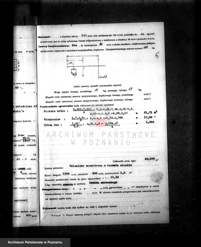 Obraz 9 z jednostki "Fabryka makaronu "Patria" w Pleszewie nr fabr kotła 417, nr woj. kotła 6259"