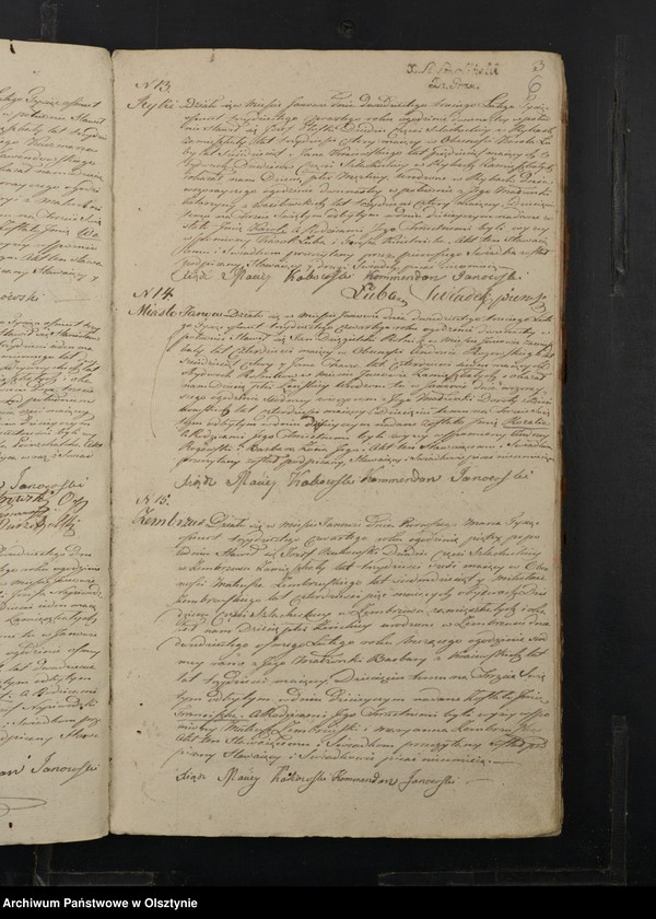 image.from.unit.number "Akta Urodzenia, Zeyścia y Małżeństw Gminy Janowskiey Obwodu Przasnyskiego Wojewodztwa Płockiego za Rok 1834"