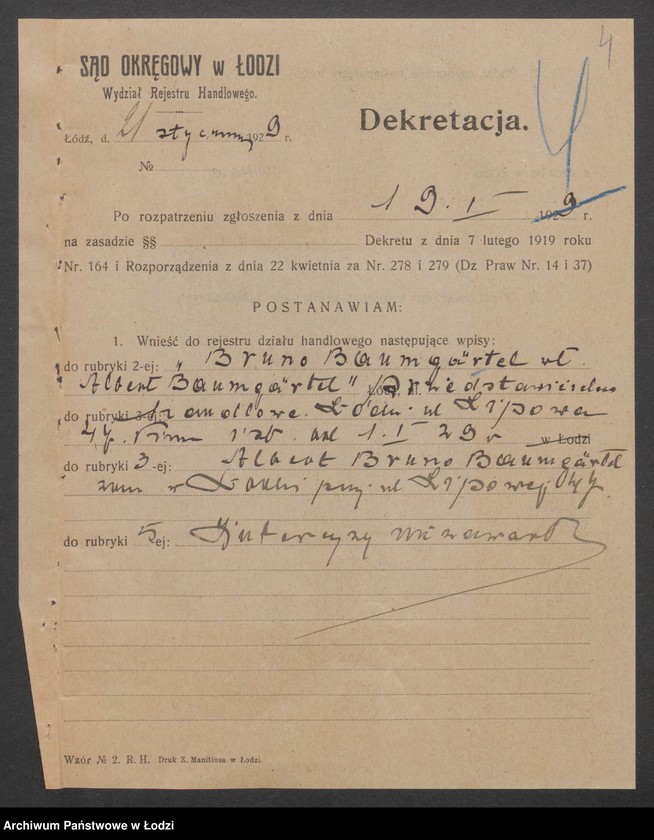 Obraz 6 z jednostki "Bruno Baumgärtel – przedstawicielstwo handlowe"