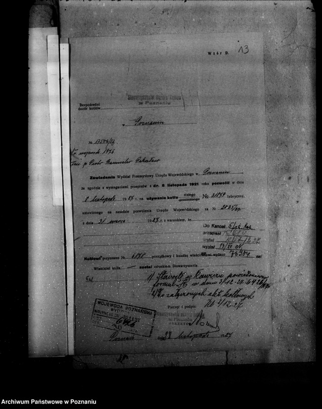 image.from.unit.number "Młyn parowy mleczarnia i olejarnia P. Baumelera w Pakosławiu powiat rawicki nr woj. kotła 1976"