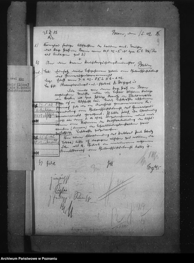 Obraz 13 z jednostki "Abgabe von Lehrkräften an das Generalgouvernement. Förderung volksdeutscher Lehrer"