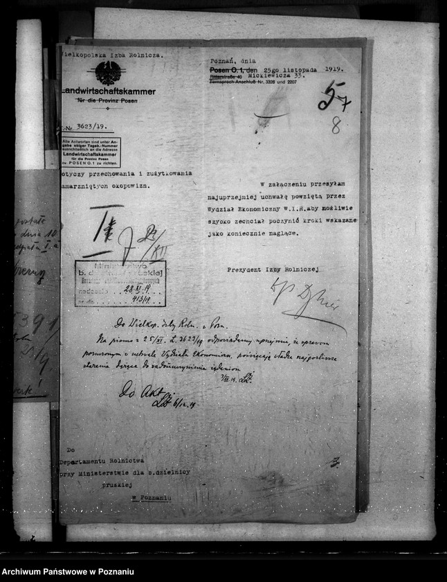 Obraz 12 z jednostki "Sprawy szczegółowo-administracyjne Wielkopolska Izba Rolnicza"