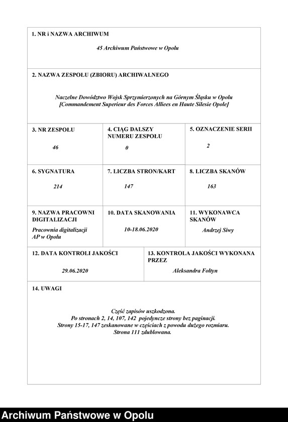 Obraz 1 z jednostki "Etat de Siege-Generalites-Notes de Principe-Renseignements-Organisations de Combat /Koerspondencja i zarządzenia dotyczące stanu wyjątkowego/Raporty dzienne o sytuacji wojskowej, incydenty, obwieszczenia/ 2.06.-1.07.1922"