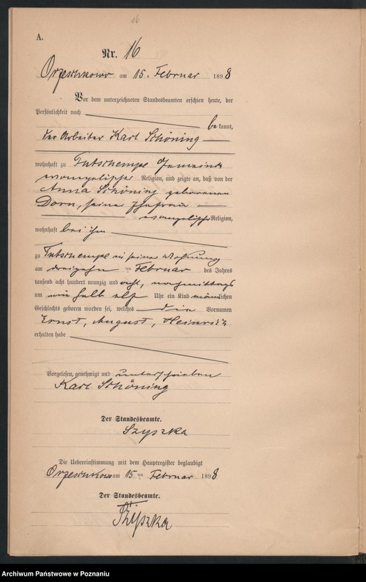 Obraz 19 z jednostki "Księga urodzeń"