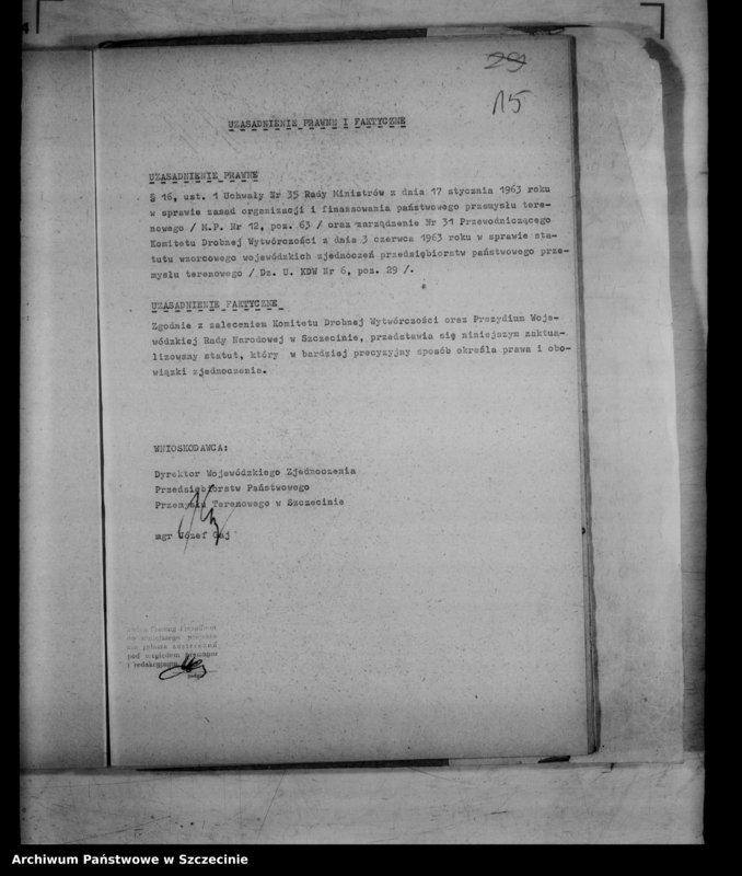 Obraz 19 z jednostki "Protokół posiedzenia Prezydium Wojewódzkiej Rady Narodowej nr 4, miesiąc styczeń"