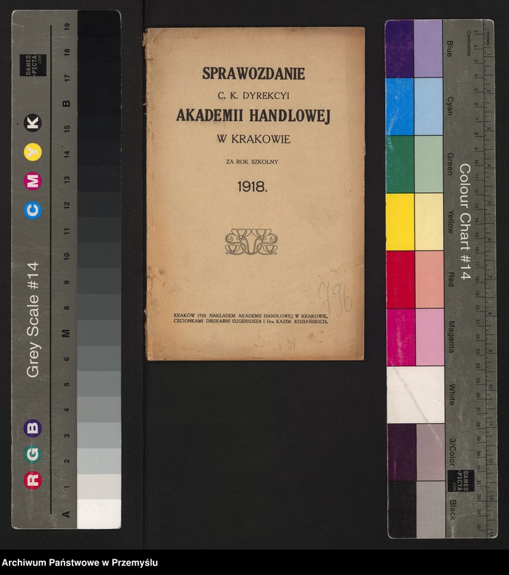 image.from.unit.number "Sprawozdanie C.K. Dyrekcji Akademii Handlowej za rok szkolny 1918"