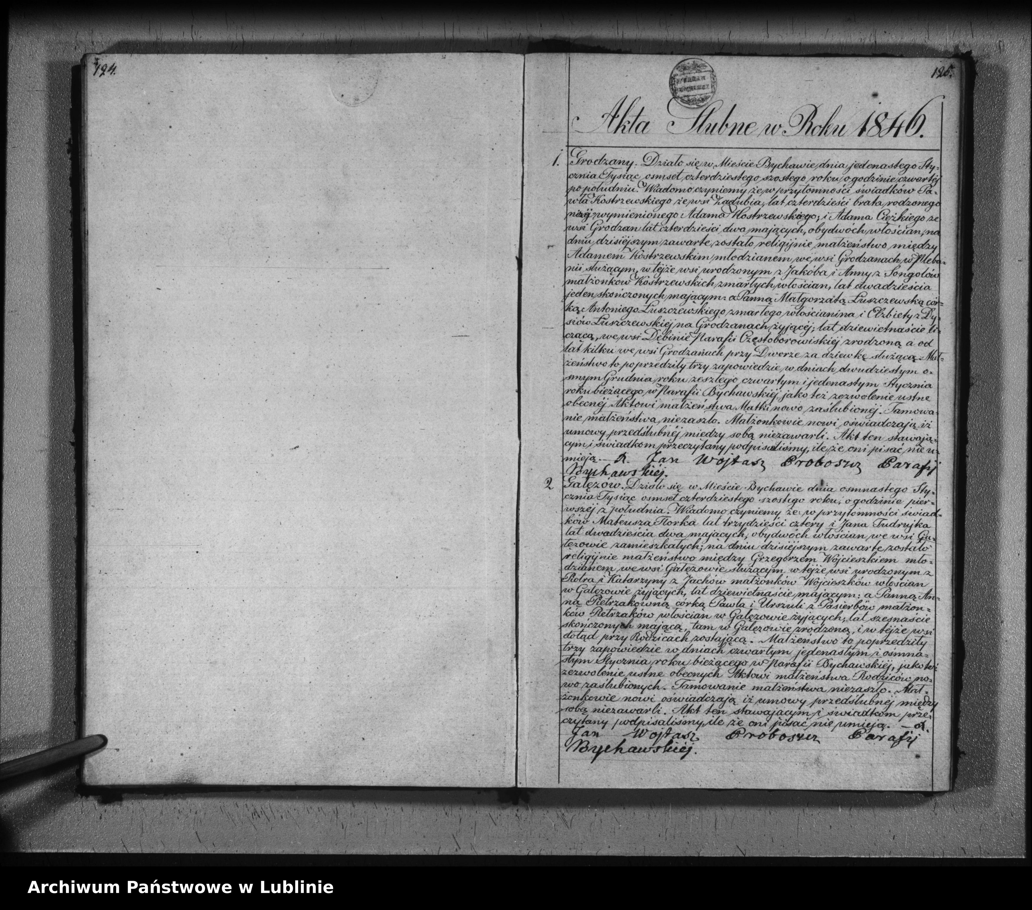 Skan z jednostki: Księga urodzeń, małżeństw i zgonów