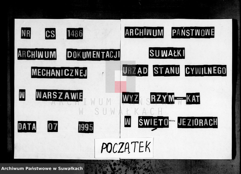 Obraz 1 z jednostki "[Dokumenty k Aktam Brakosočetavšichsja Swento Ezerskago Rimsko-Katoličeskago Prichoda s 1872 goda]"