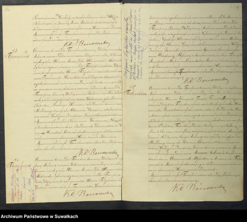 Obraz 16 z jednostki "[Księga akt urodzeń, małżeństw i zgonów parafii rzymskokatolickiej w Przerośli z 1915 roku]"