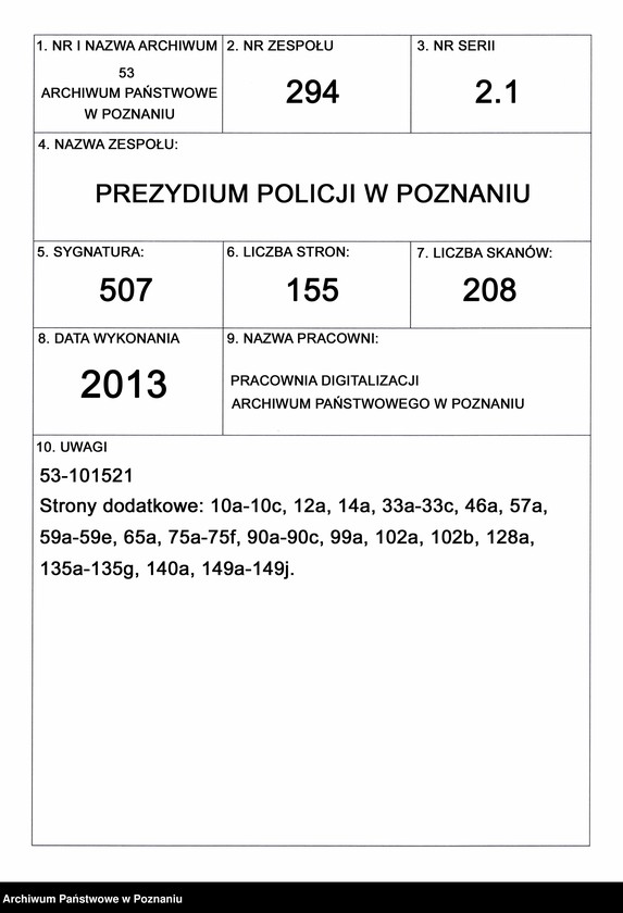 Obraz 1 z jednostki "A. gen. betr. Erlasse der höheren Behörden /Ministerium, Oberpräsident, Regierung…/ wider politische Umtriebe"