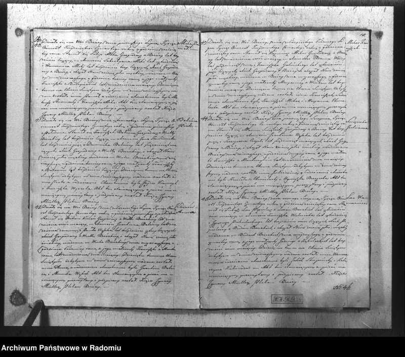 Obraz 10 z jednostki "Duplikat akt religijno-cywilnych urodzonych, zaślubionych i zmarłych gminy i parafii Brzóza na rok 1834"