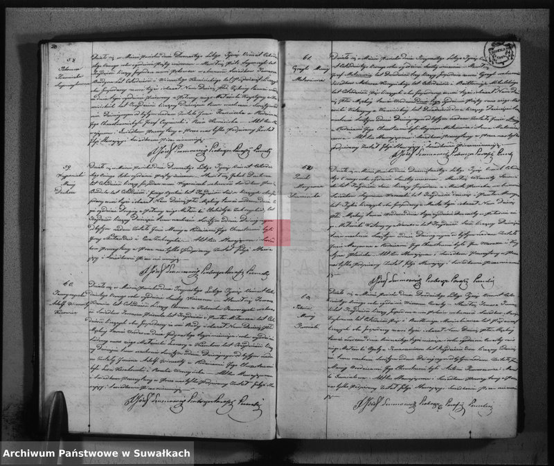 image.from.unit.number "Księga duplikat urodzonych, zaślubionych i umarłych w parafii katolickiej Puńsk na rok 1848"