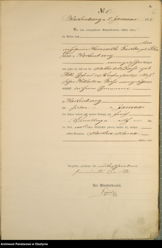 image.from.unit.number "Haupt-Geburts-Register Nr 1 - 199"