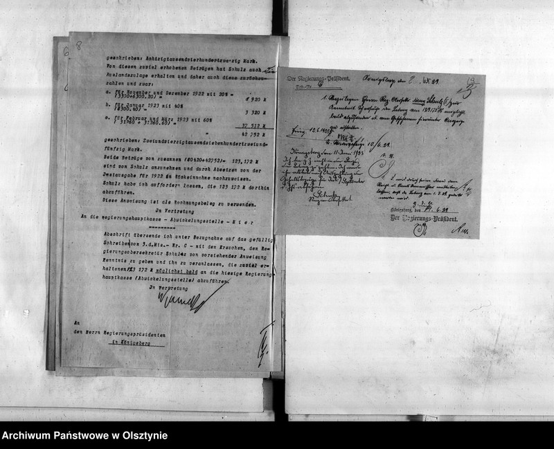 image.from.unit.number "Personal-Akten den Regierungsobersekretär als Büreauvorsteher Franz Schulz"