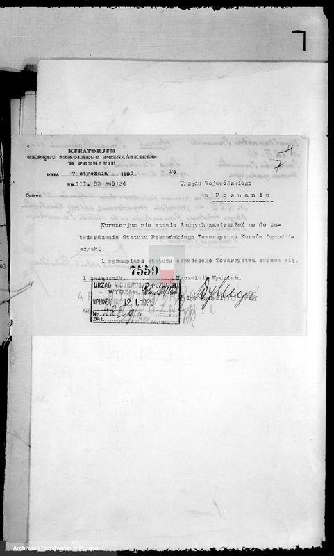 Obraz 11 z jednostki "/Poznańskie Towarzystwo Kursów Ogrodniczych w Poznaniu/"