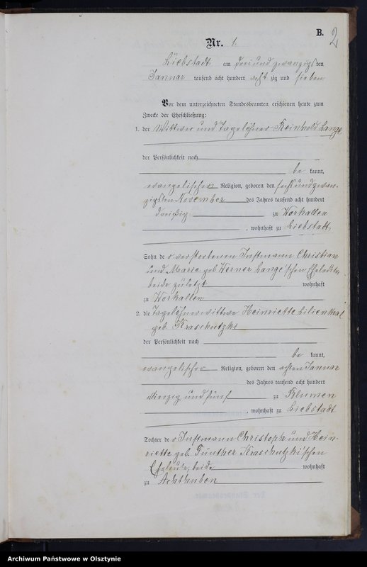 image.from.unit.number "Heiraths-Neben-Register Nr 1 - 14"