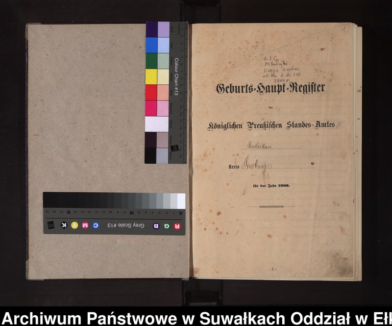 image.from.unit.number "Geburts-Haupt-Register des Königlichen Preussischen Standes-Amtes Nicolaiken Kreis Sensburg"