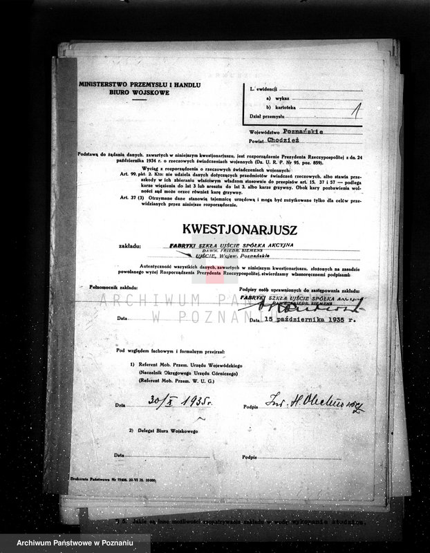 Obraz 5 z jednostki "Fabryka Szkła "Ujście" - Spółka Akcyjna dawniej Fr. Siemens"