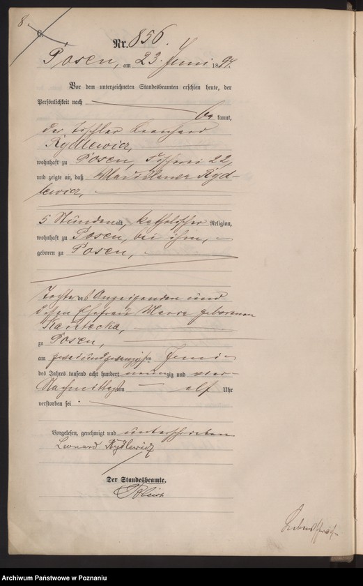 Obraz 11 z jednostki "Księga zgonów t. III"