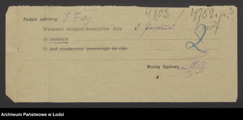 Obraz 5 z jednostki "Judel Fisz, Fajtel Berman- Judel Fisz i S-ka- wyrób i sprzedaż manufaktury"