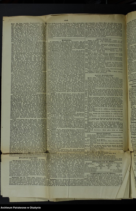 image.from.unit.number "Katholicismus und Polonismus / Nachrichten, Anweisungen, Berichte, 4 Exemplare der "Königsberger Hartungsche Zeitung" von 1896 Jahr und 1 Exemplar der "Osteroder Zeitung" von 1901"