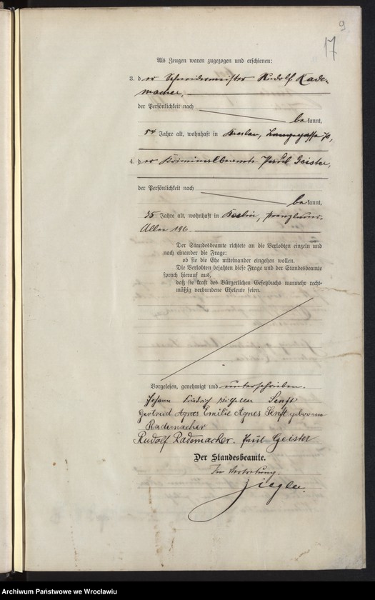 image.from.unit.number "Heiraths-Haupt-Register Breslau I 1909 Band 4"