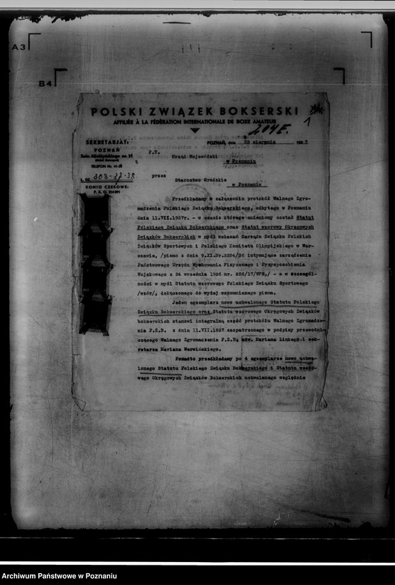 Obraz 5 z jednostki "/Polski Związek Bokserski w Poznaniu/"