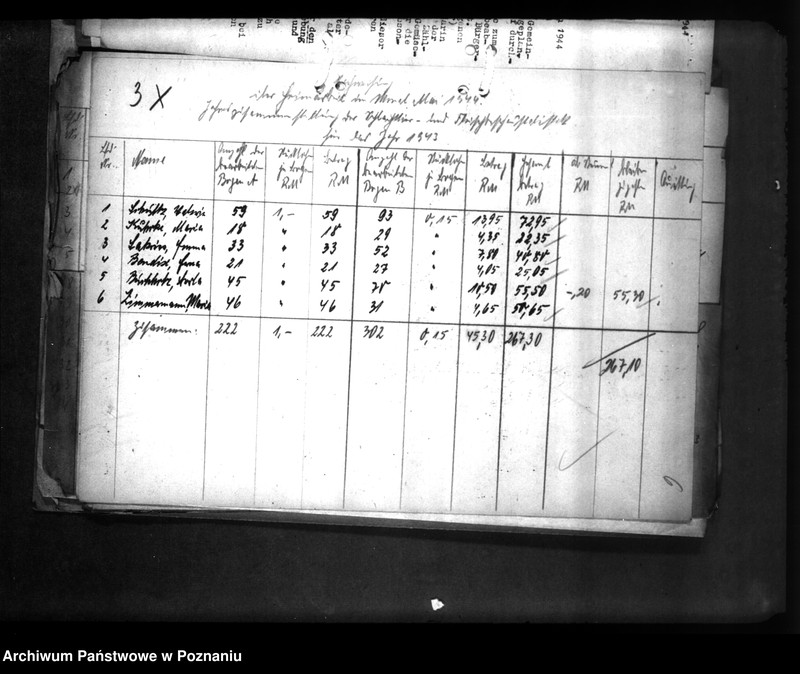 Obraz 10 z jednostki "Reichsfinanzstatistik 1943 des andkreises Turek"