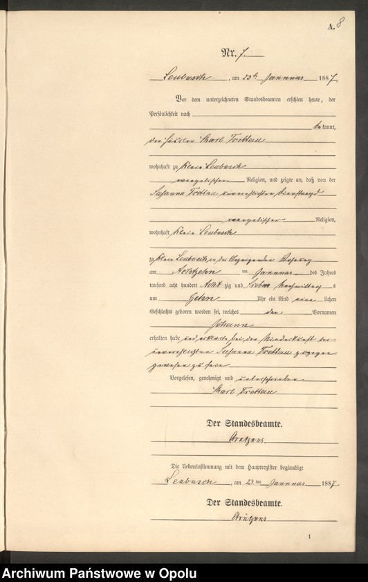 image.from.unit.number "Geburts-Neben-Register Standes-Amt Leubusch 1887"