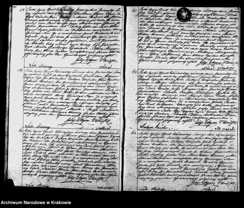 image.from.unit.number "Aktów Stanu Cywilnego Wpisy Zeyścia Osób Wyznania Moyżeszowego w Mieście Krakowie zmarłych obeymuiąca księga Isza na Rok 1847"