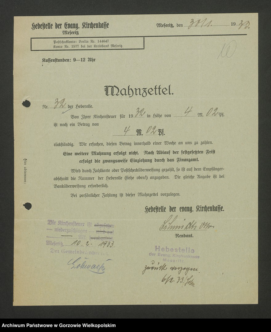 image.from.unit.number "Veränderungen in der Kirchensteuer- Hebeliste"