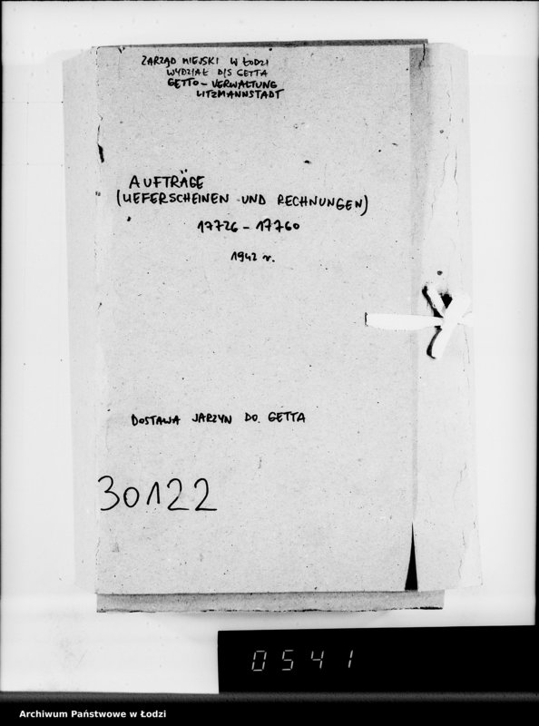 Obraz 4 z jednostki "Lebensmitteleinkauf. Aufträge, [Lieferscheinen und Rechnungen] 17726-17760 [Dostawa jarzyn do Getta]"