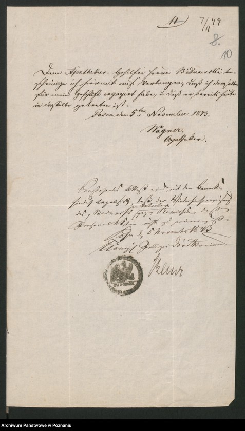 Obraz 14 z jednostki "A. betr. den polnischen Überläufer Pharmazeuten Mauritius Bednawski"